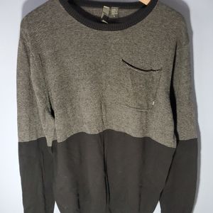 Element Longsleeve Tee Gray And Black Men Size L